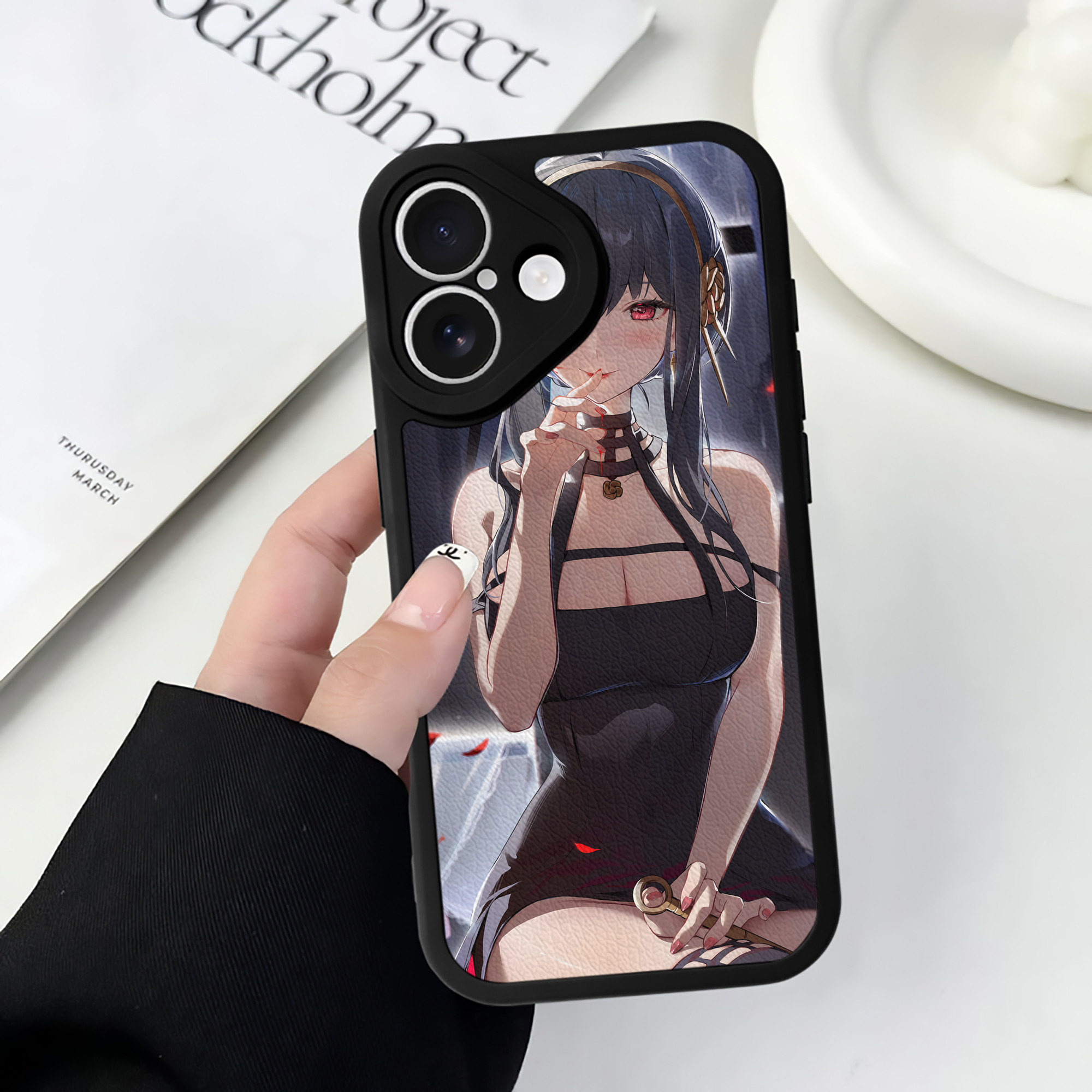 （画像用） SPY×FAMILY间谍家家酒 【iPhone 16シリーズ対応】シリコンスマホケース（レザー調） 材質：シリコン